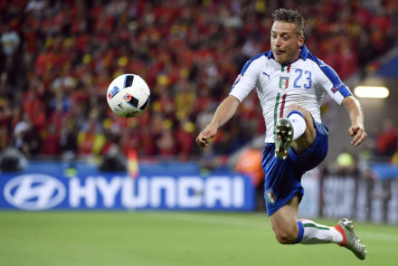 Italy's midfielder Emanuele Giaccherini in action during the Euro 2016