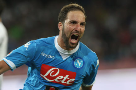 Gonzalo Higuain in SSC Napoli v Juventus FC - Serie A