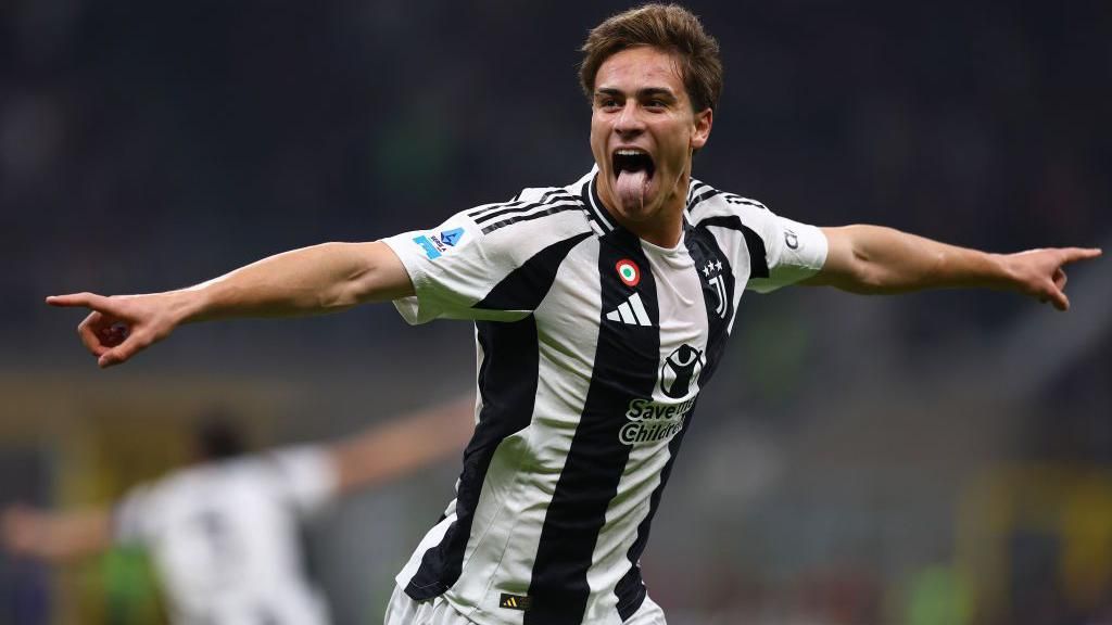 Kenan Yildiz mimicking Del Piero's celebration