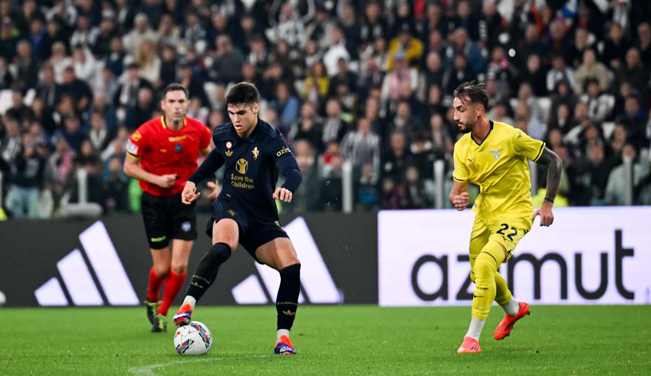 Adzic on his Juventus debut against Lazio