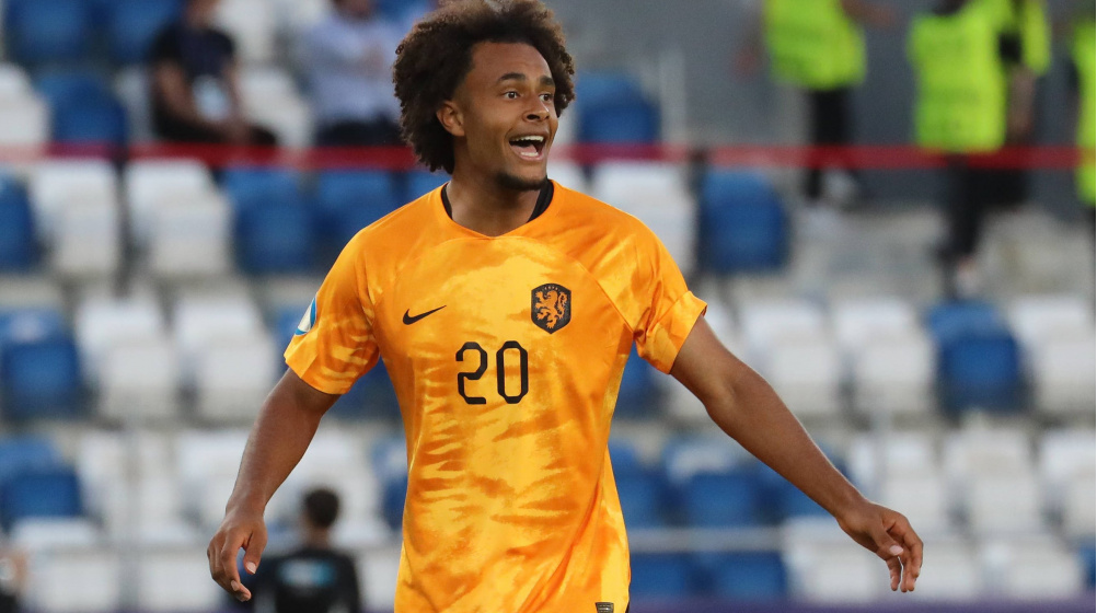 Joshua Zirkzee representing the Netherlands