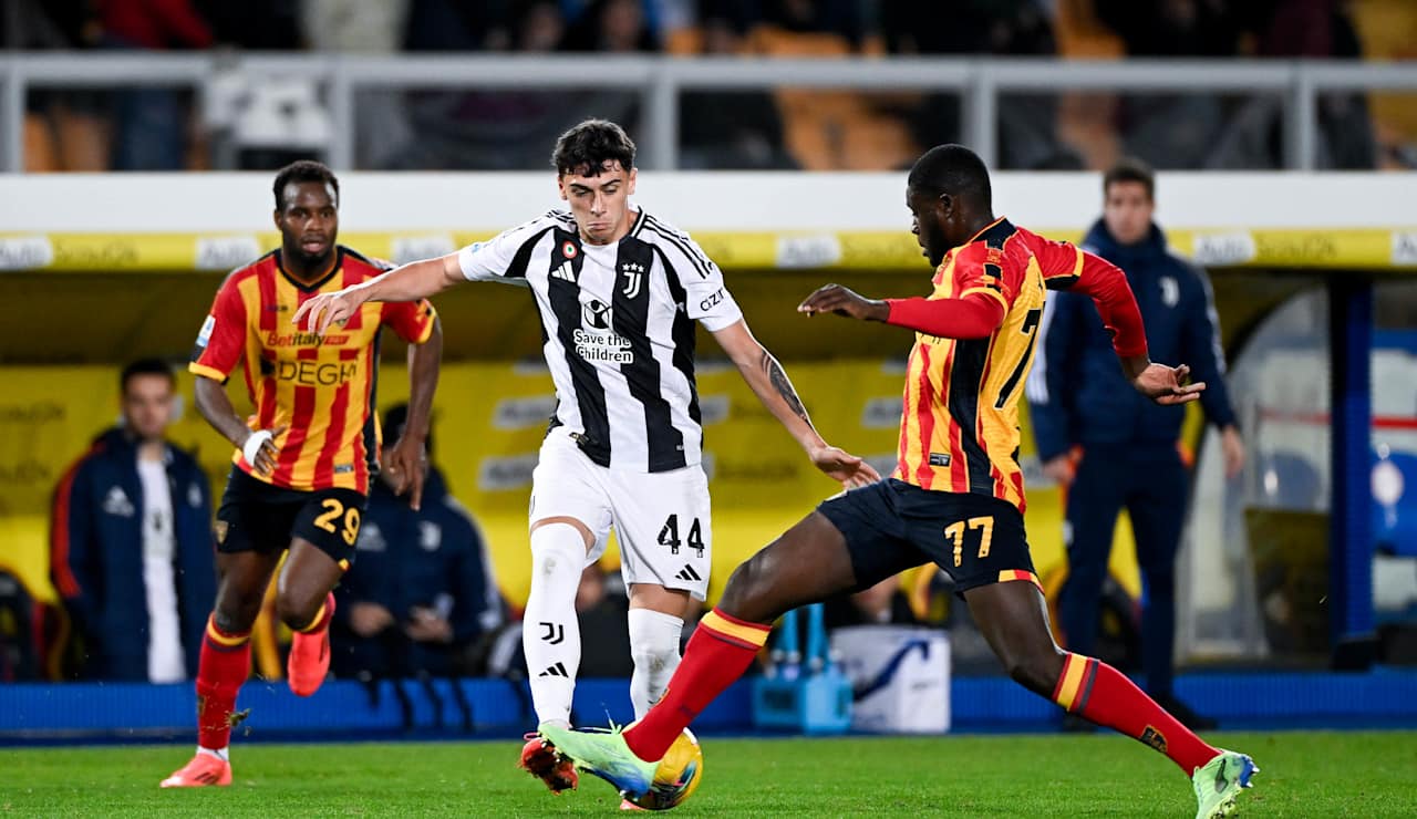 Diego Pugno on his senior Juventus debut