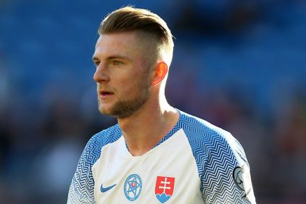 Milan Skriniar representing Slovakia