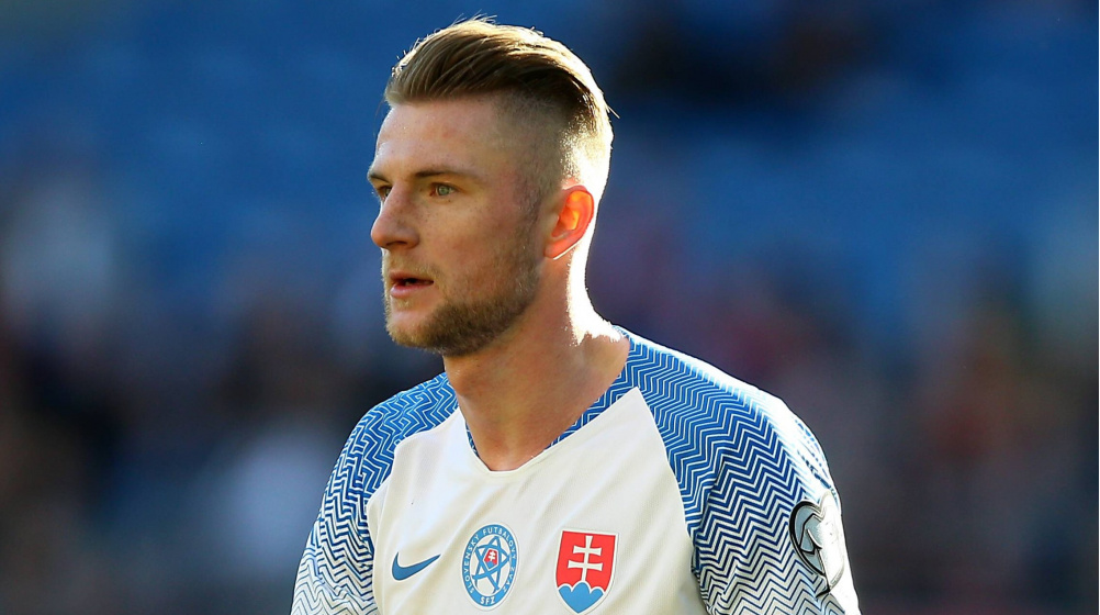 Milan Skriniar representing Slovakia