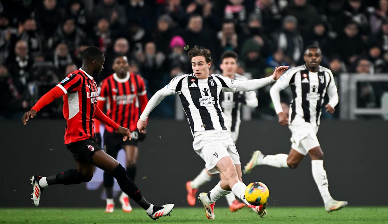 Kenan Yildiz against Milan