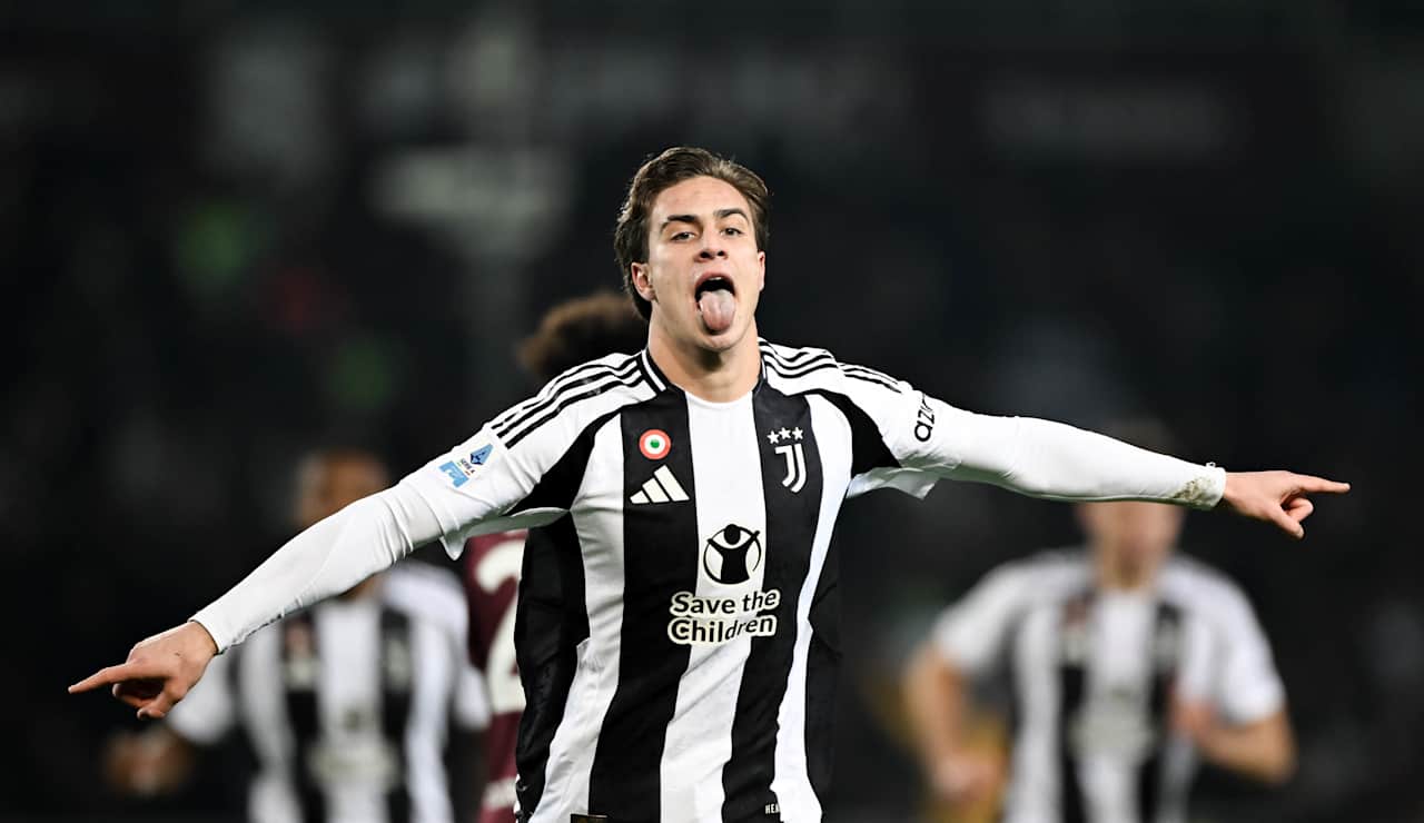 Kenan Yildiz mimicking Del Piero's celebration
