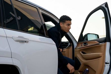 Alberto Costa arriving for Juventus medical