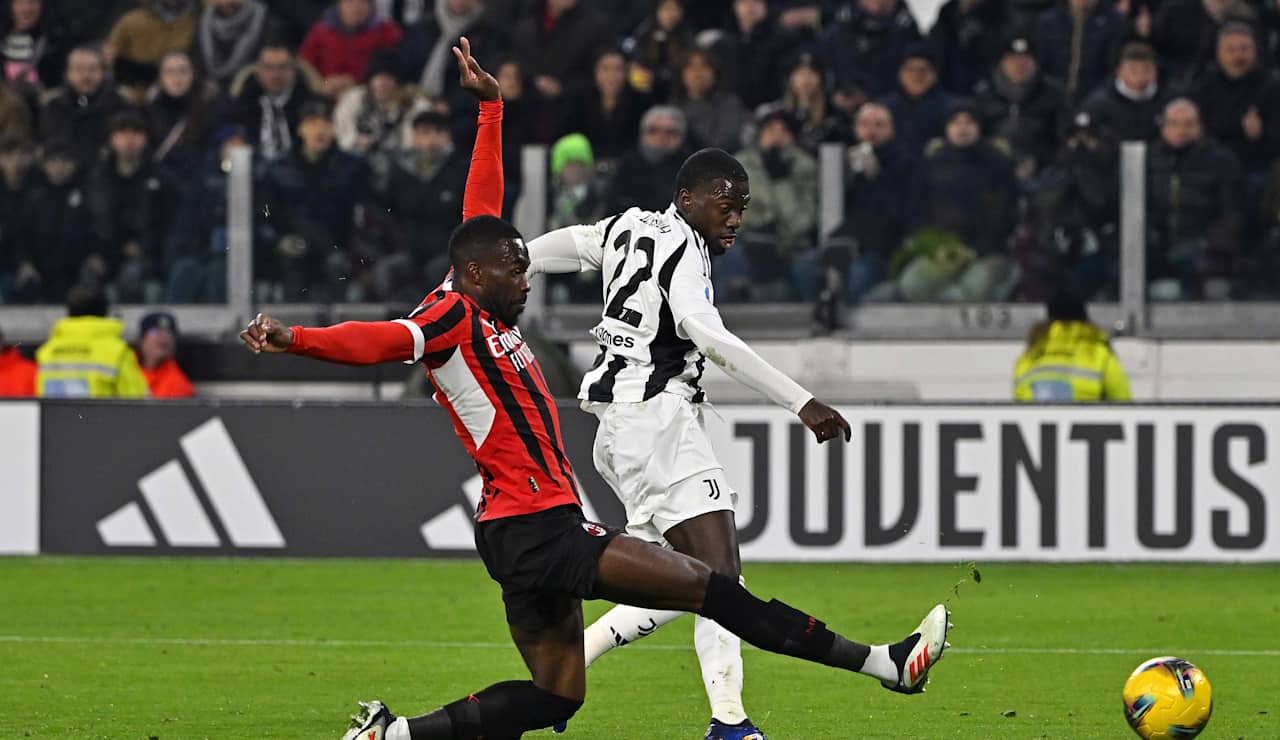 Timothy Weah in action against Milan