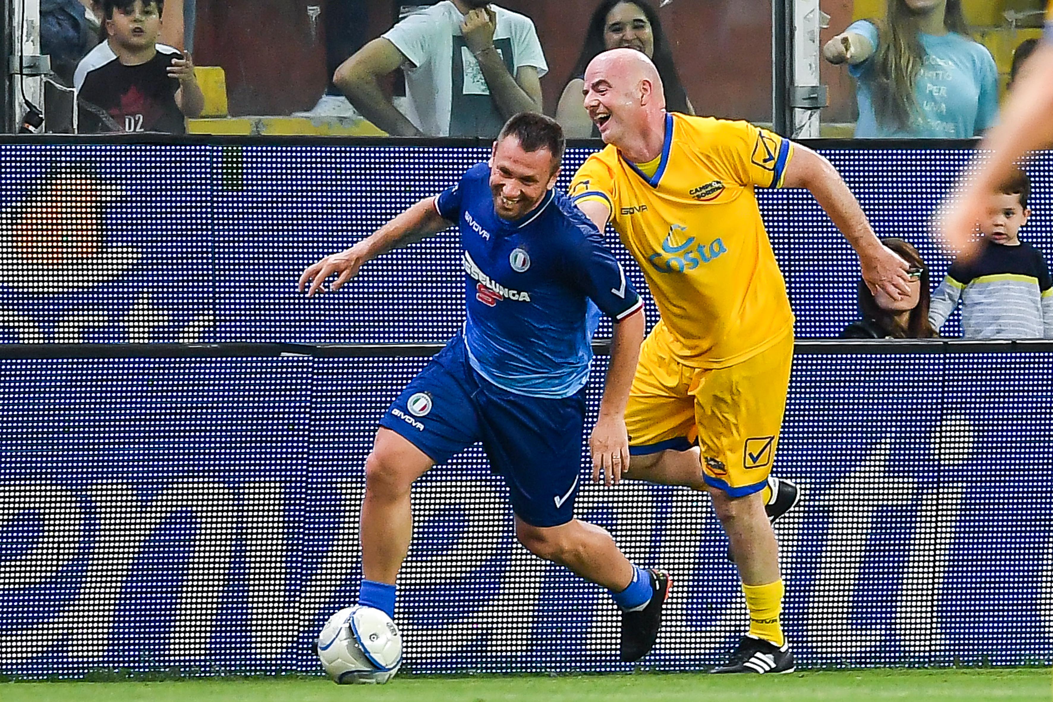 Antonio Cassano in a friendly fixture