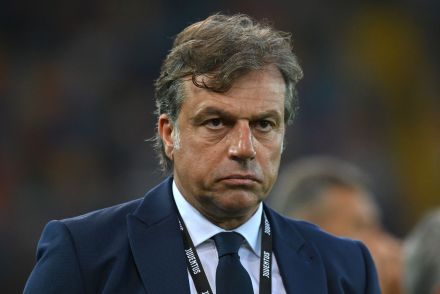 Juventus Football Director Cristiano Giuntoli looking on