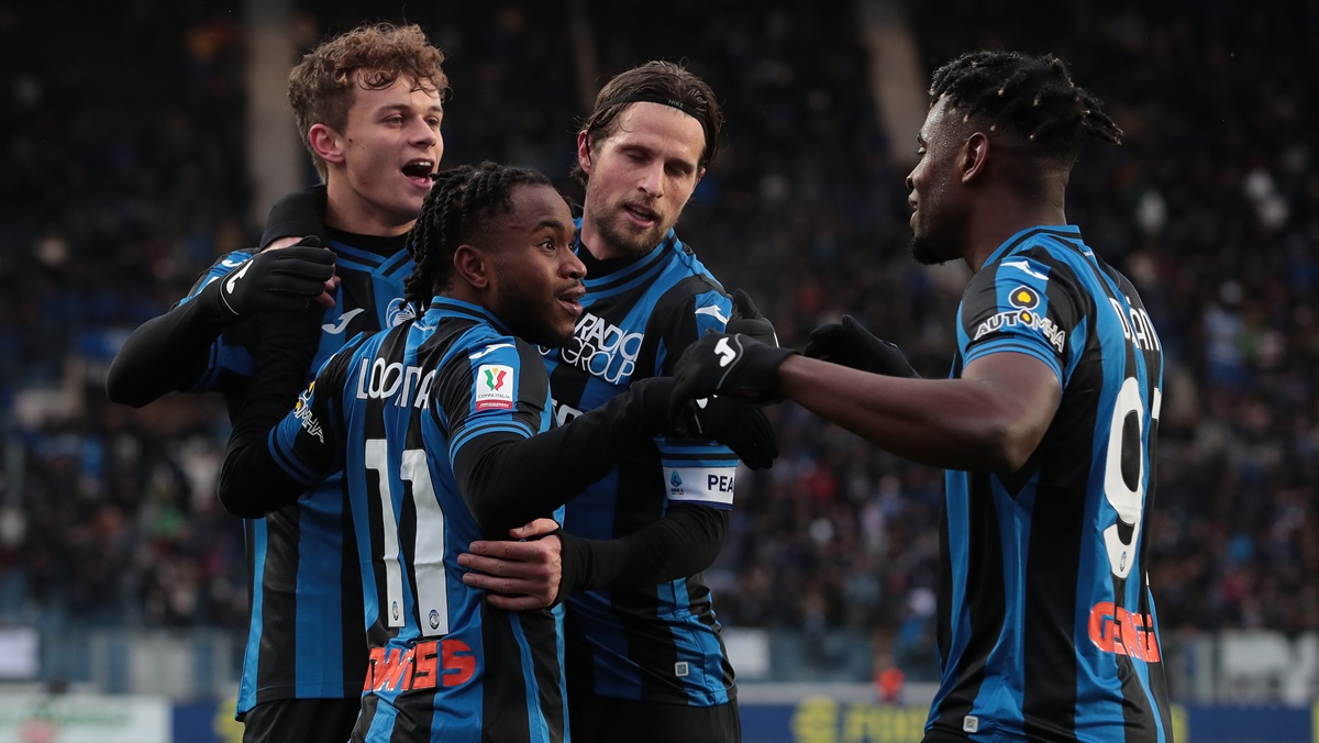 Ademola Lookman, Duvan Zapata, Giorgio Scalvini and Hans Hateboer