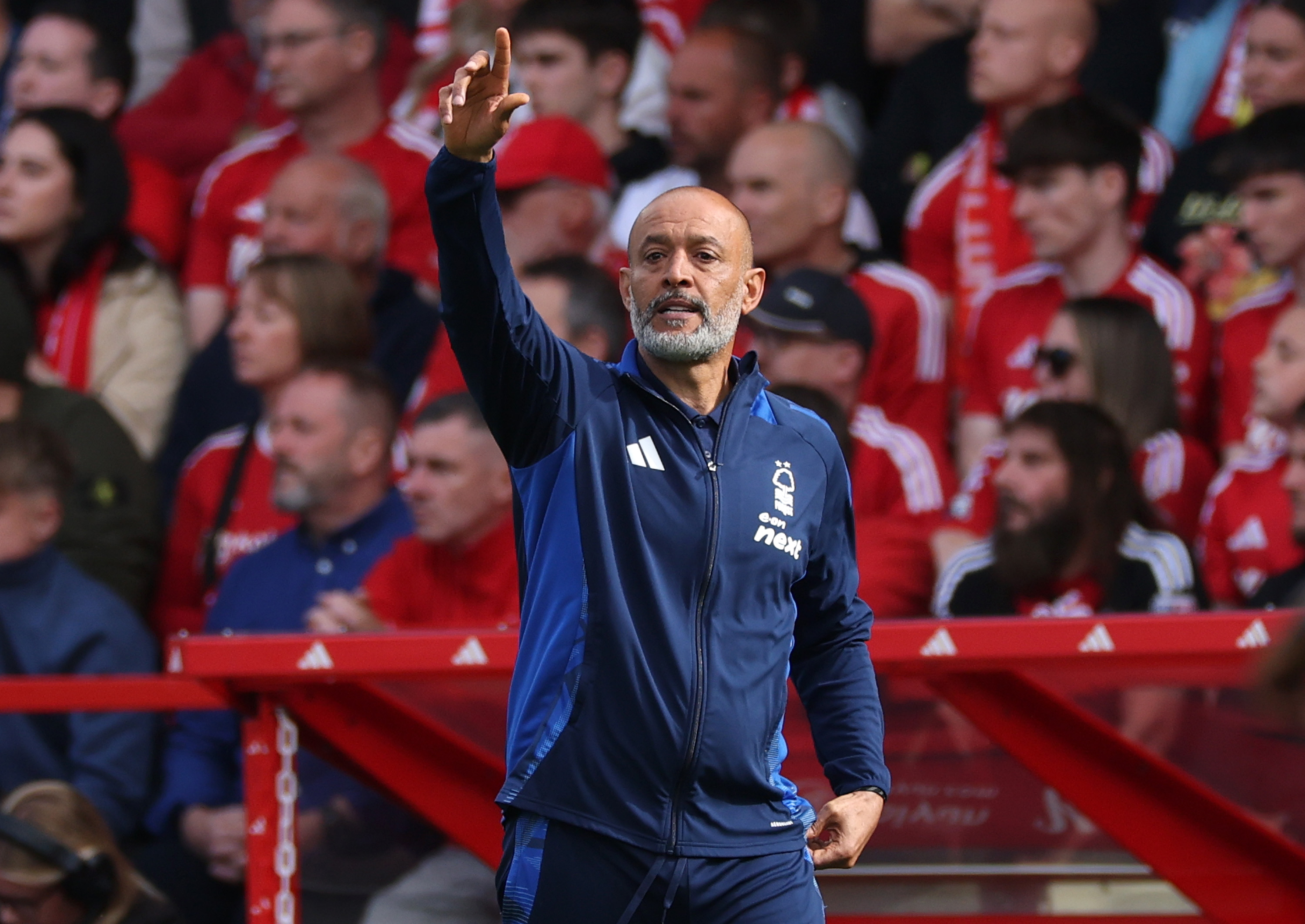 Nuno Espirito Santo on the touchline