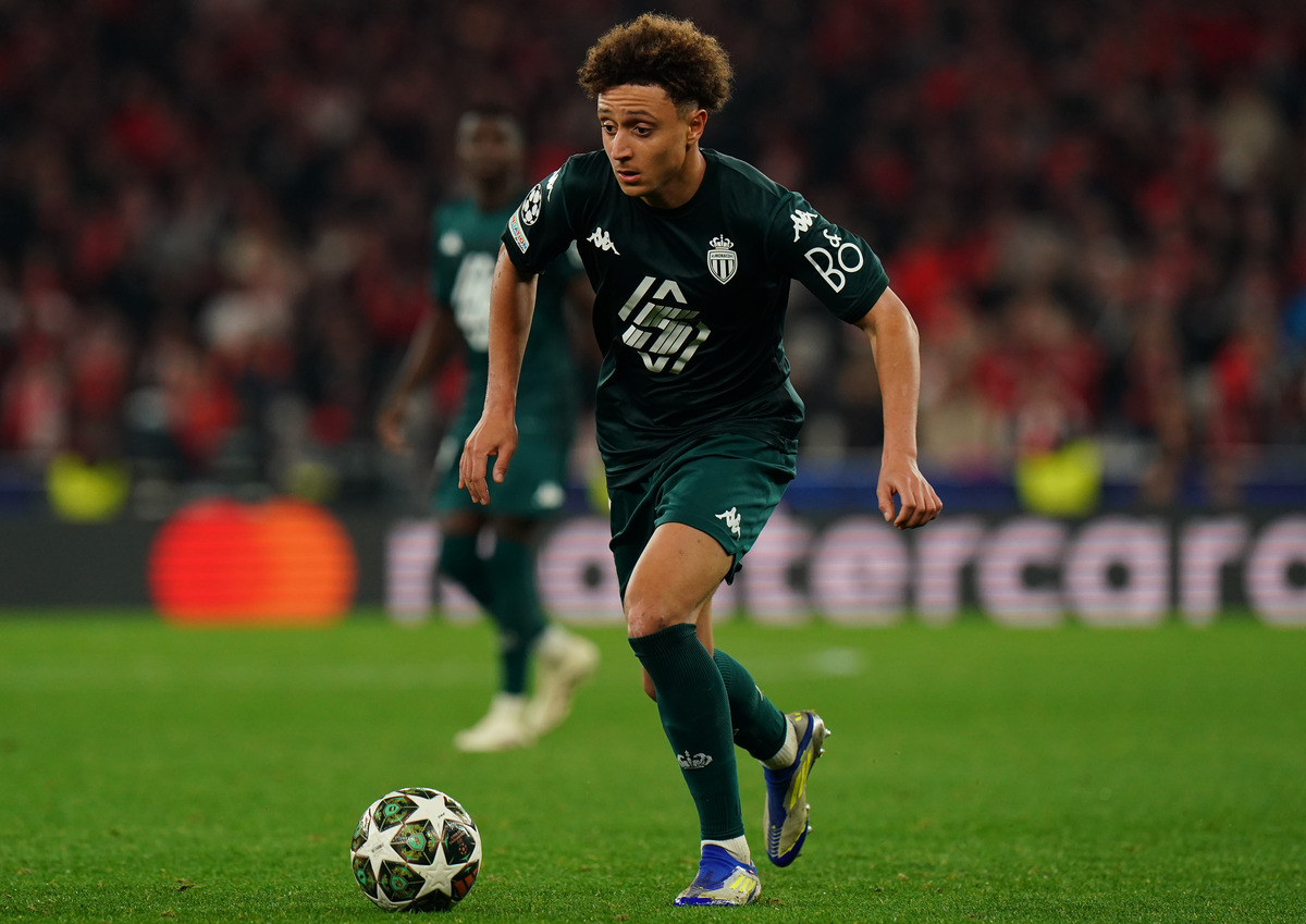 Ben Seghir in action for Monaco
