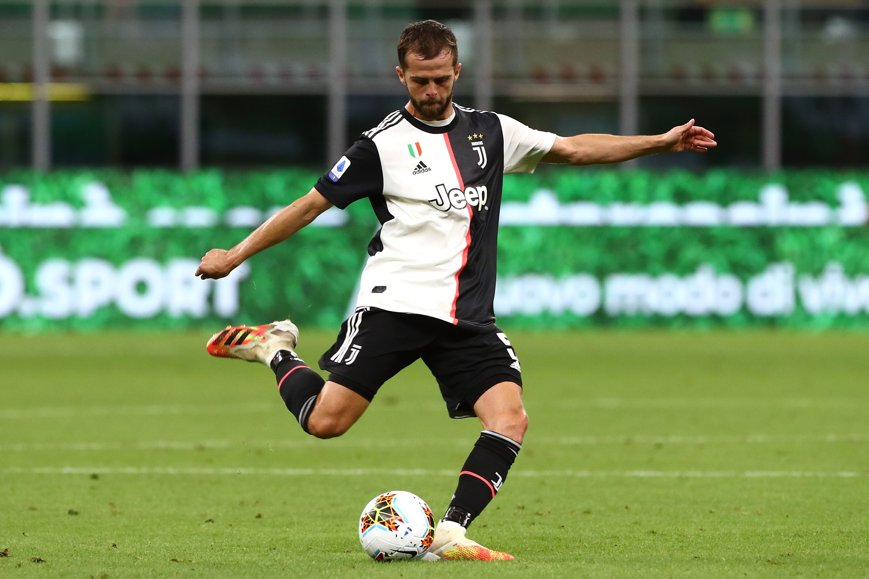 Miralem Pjanic in action for Juventus