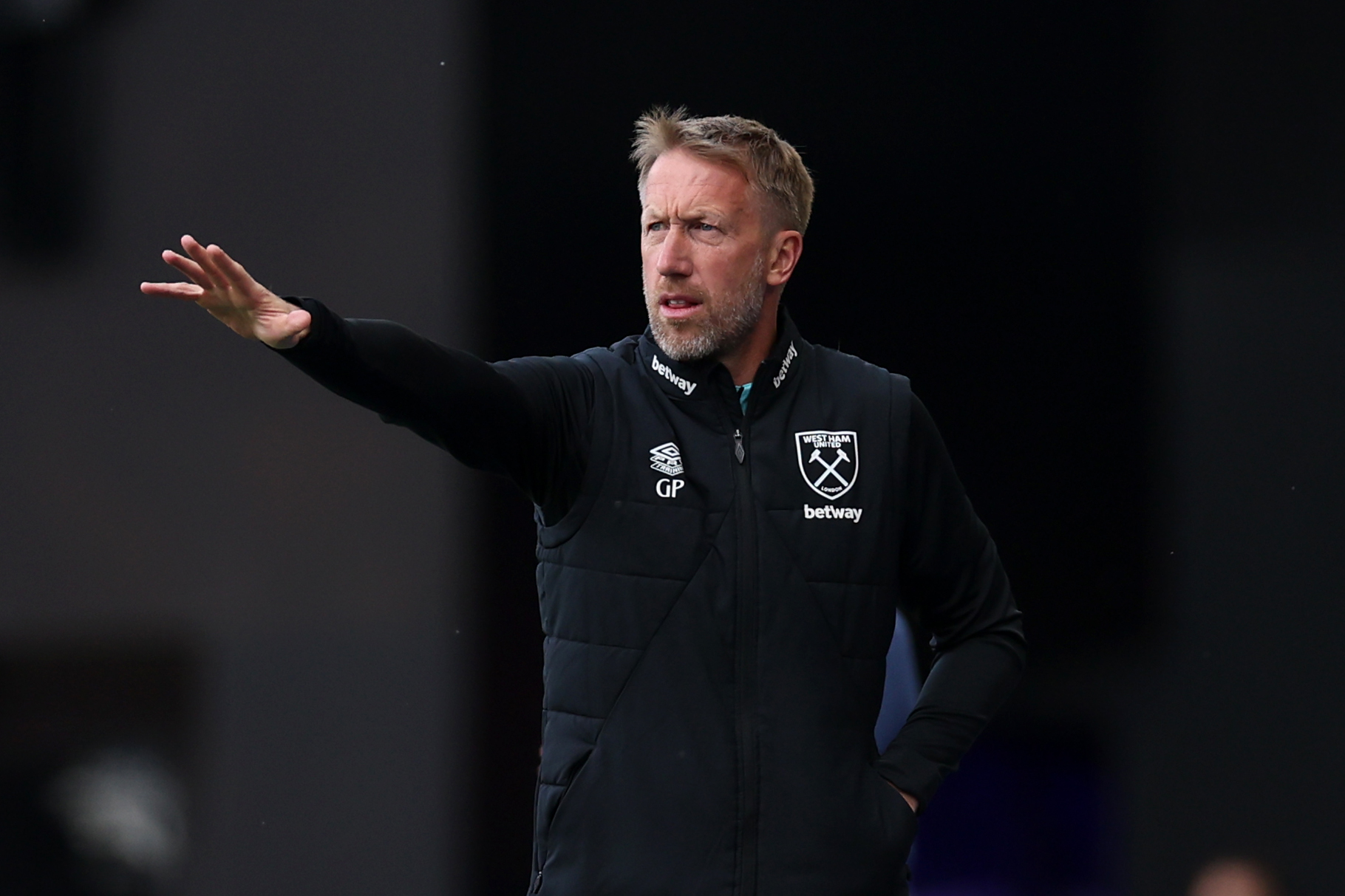 Graham Potter on the sidelines