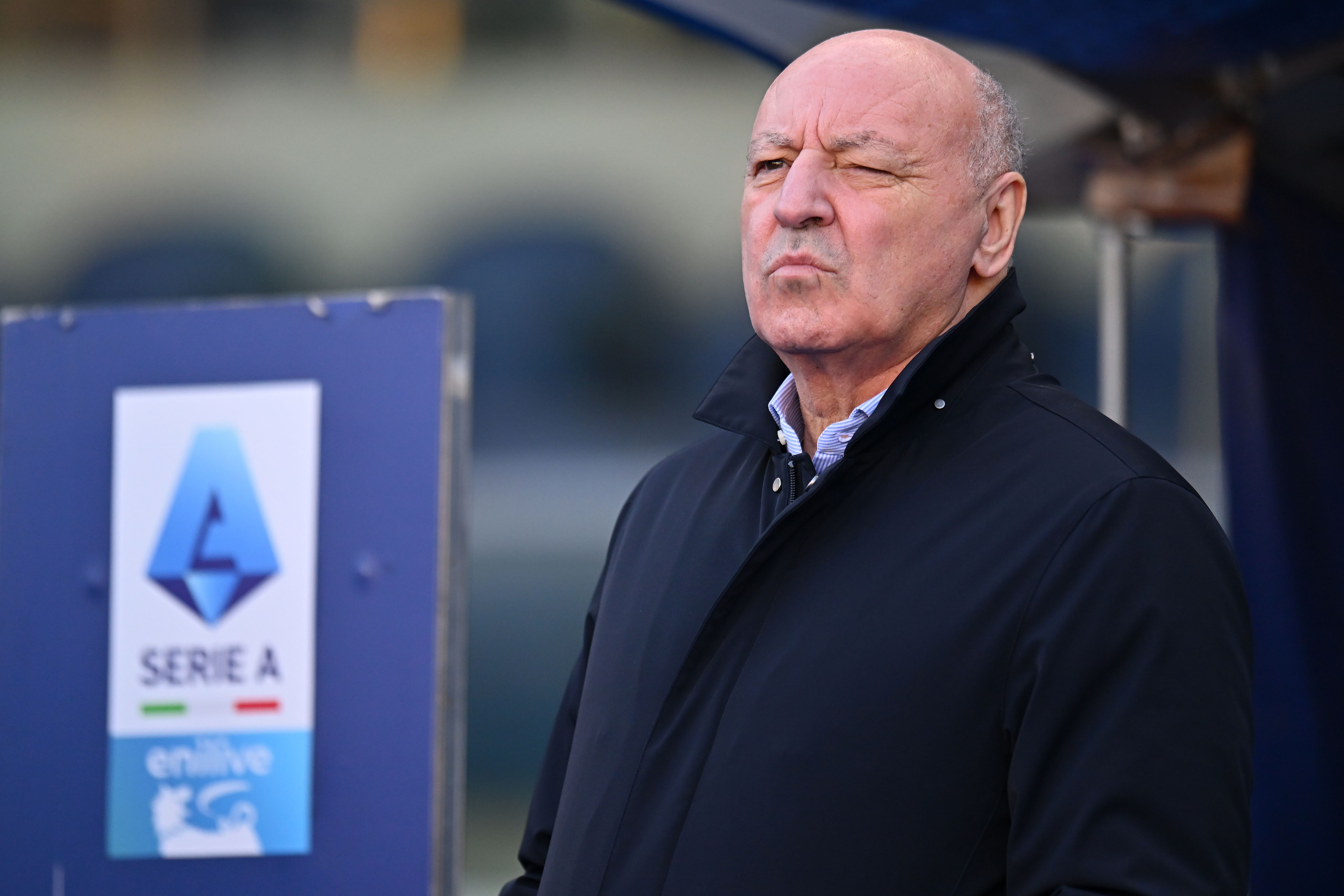 Giuseppe Marotta looking on