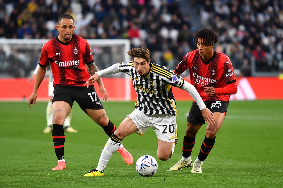 Fabio Miretti in action for Juventus
