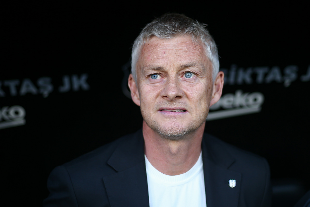Ole Gunnar Solskjaer looking on