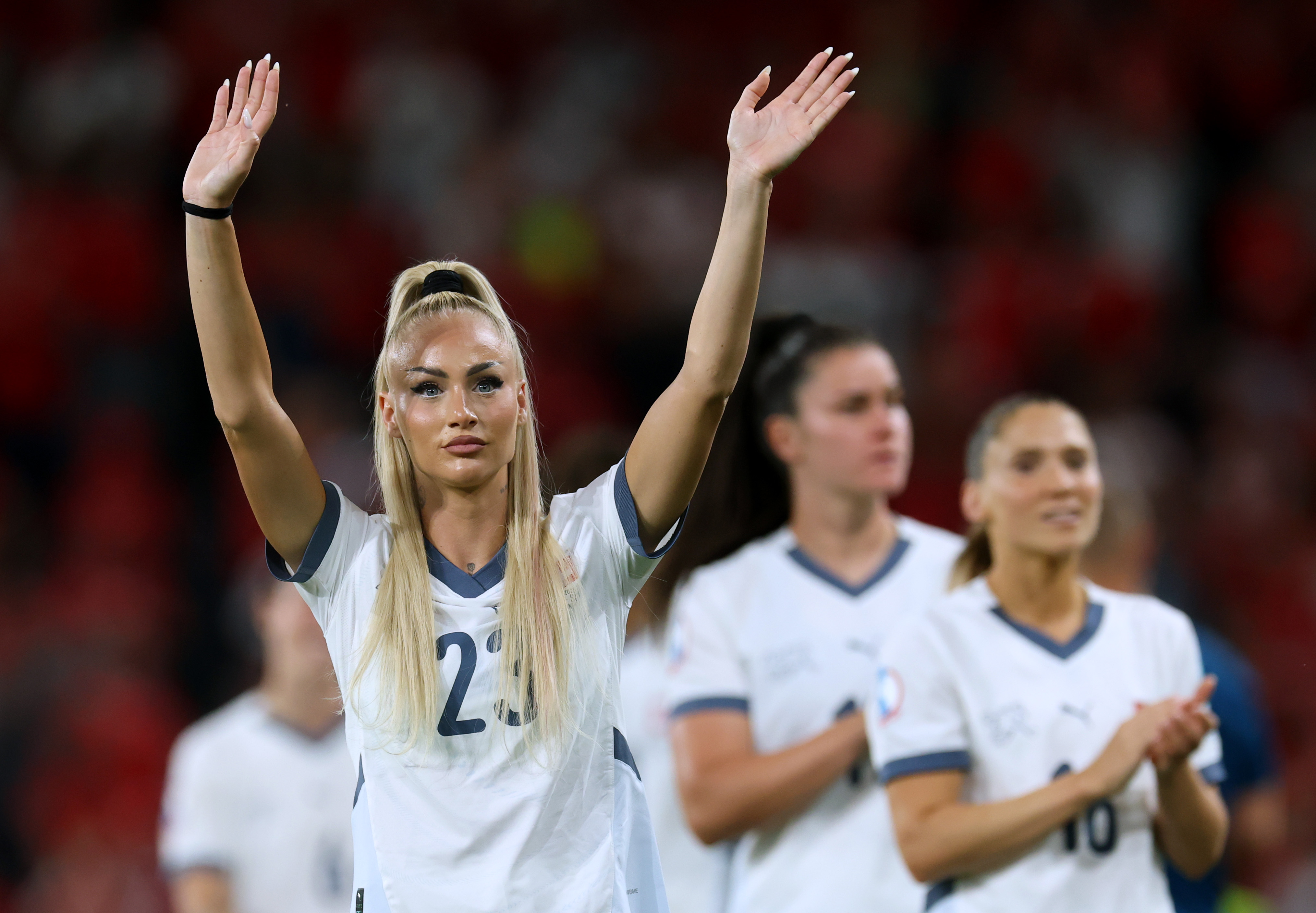 Alisha Lehmann with Switzerland