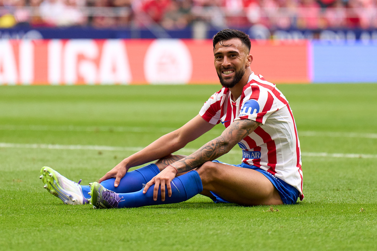 Nico Gonzalez in action for Atletico Madrid