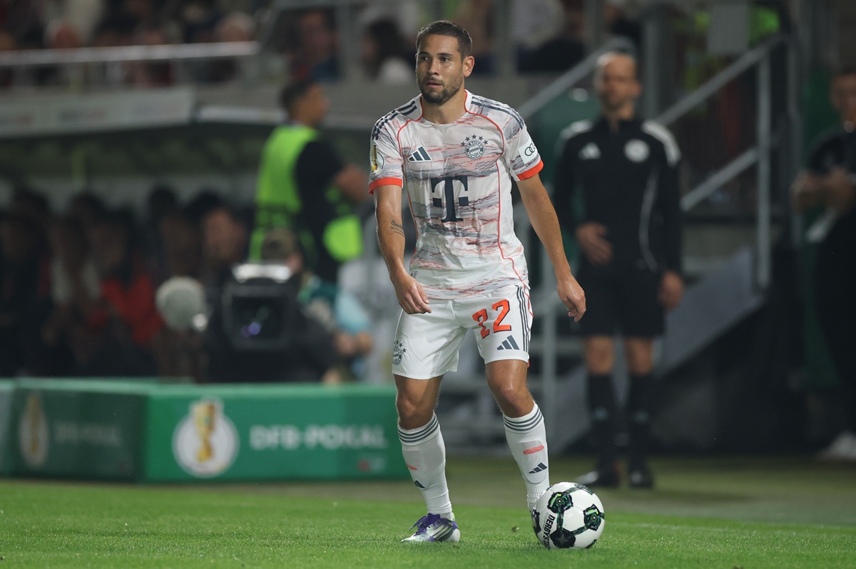 Raphael Guerreiro in action for Bayern Munich