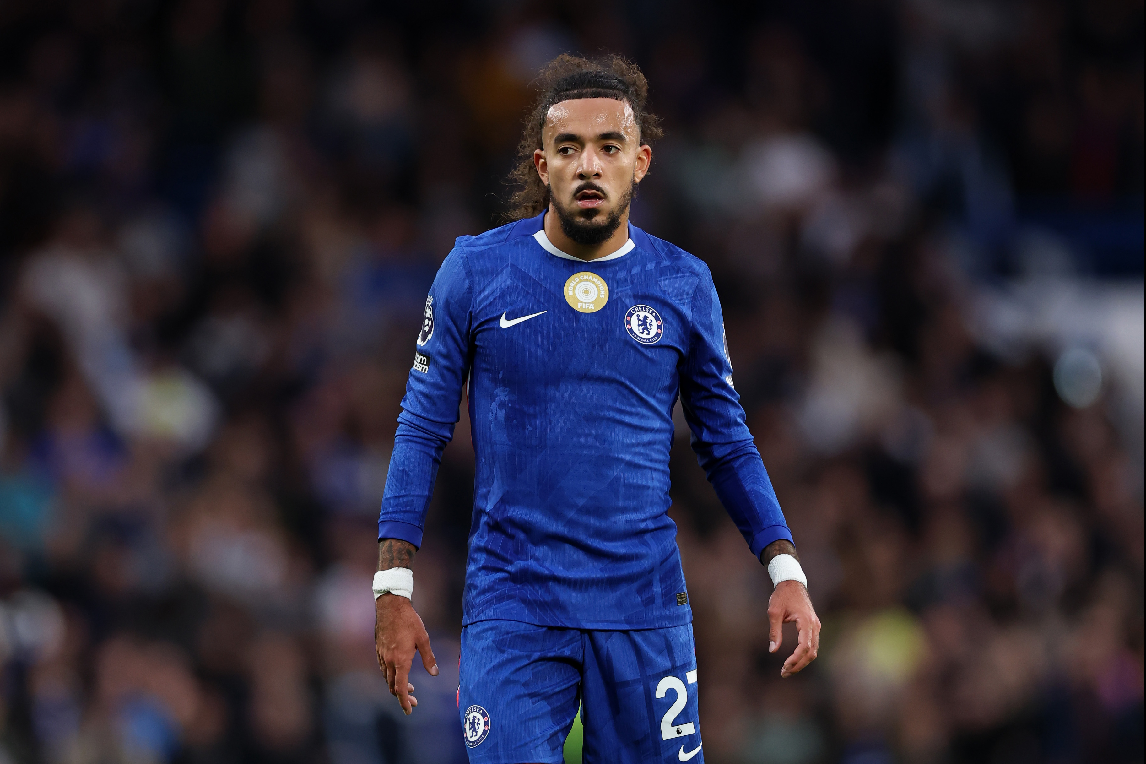 Malo Gusto in action for Chelsea