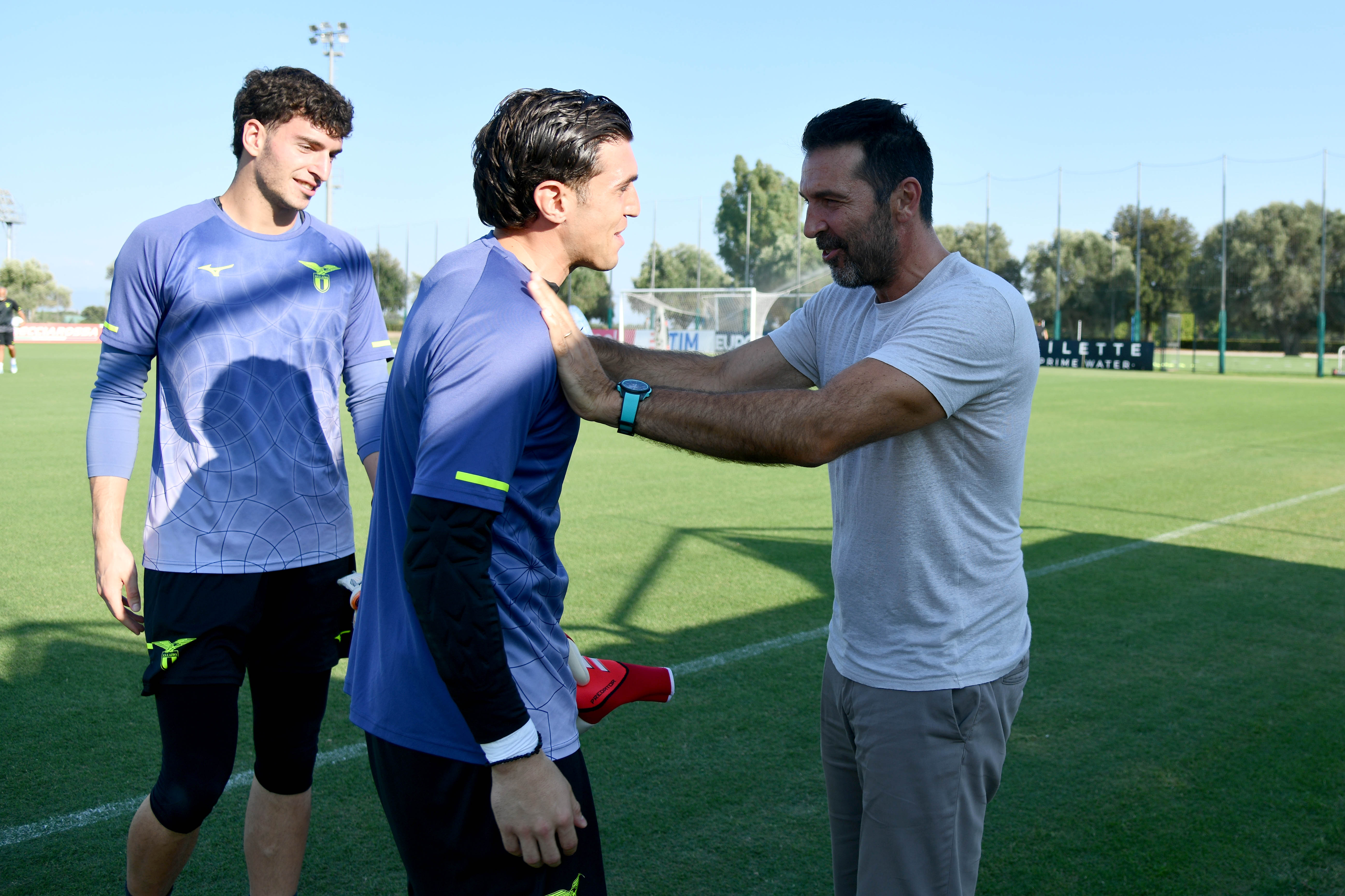 Christos Mandas with Gianluigi Buffon