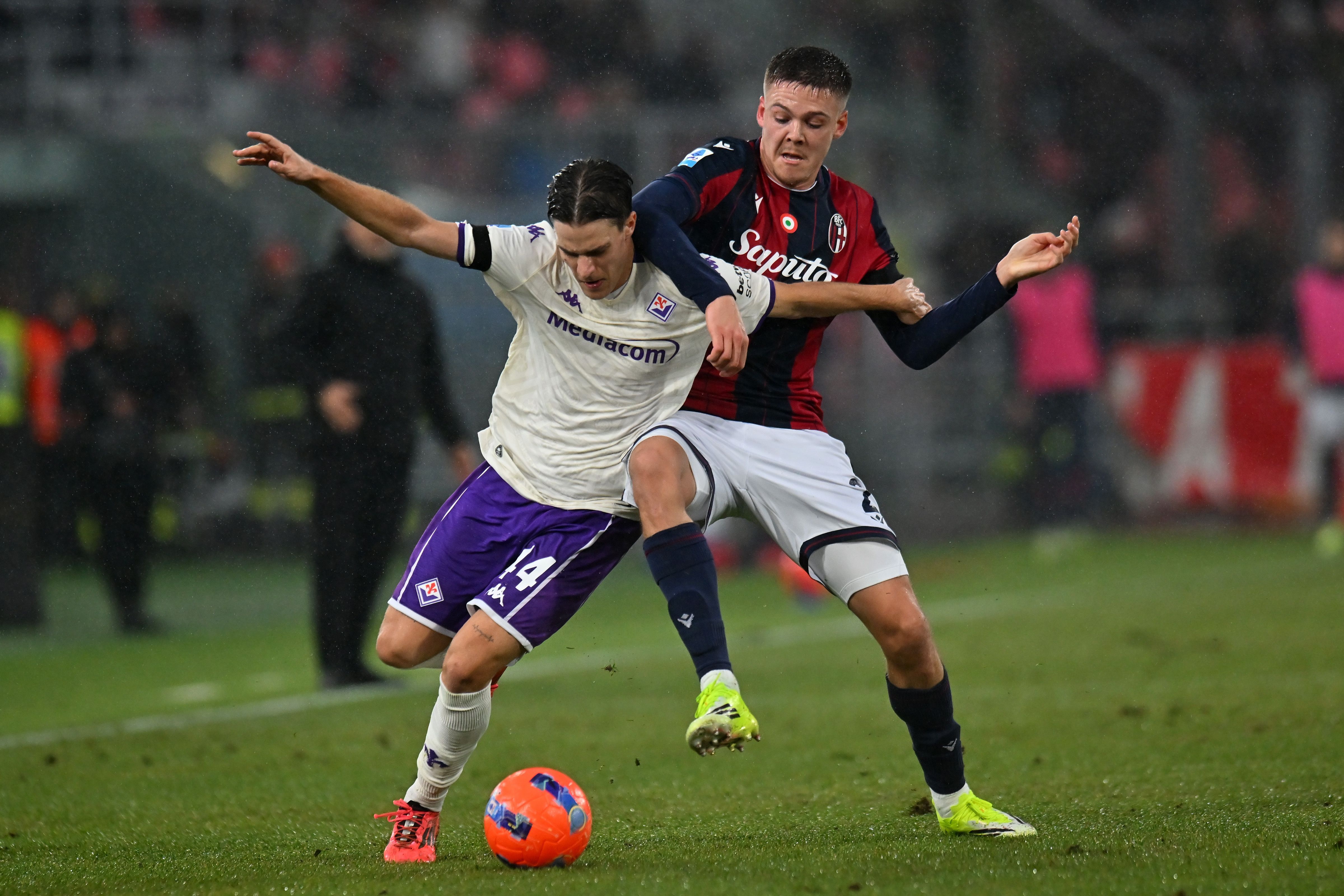 Emil Holm in action for Bologna