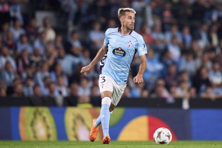 Oscar Mingueza in action for Celta Vigo