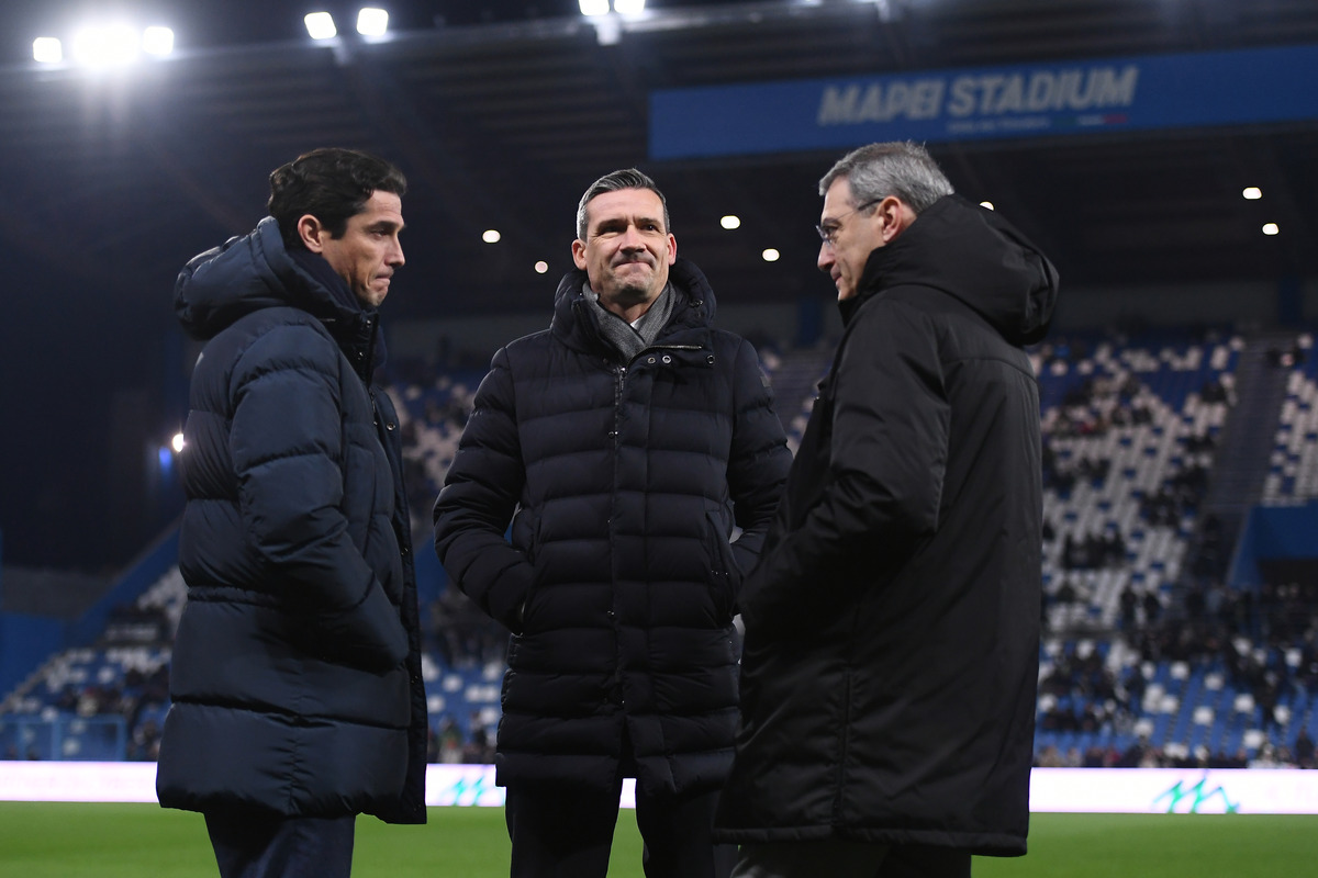 Marco Ottolini with Damien Comolli and Francois Modesto