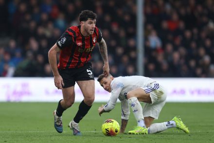 Marcos Senesi in action for Bournemouth