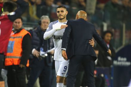 Mauro Icardi and Luciano Spalletti at Inter