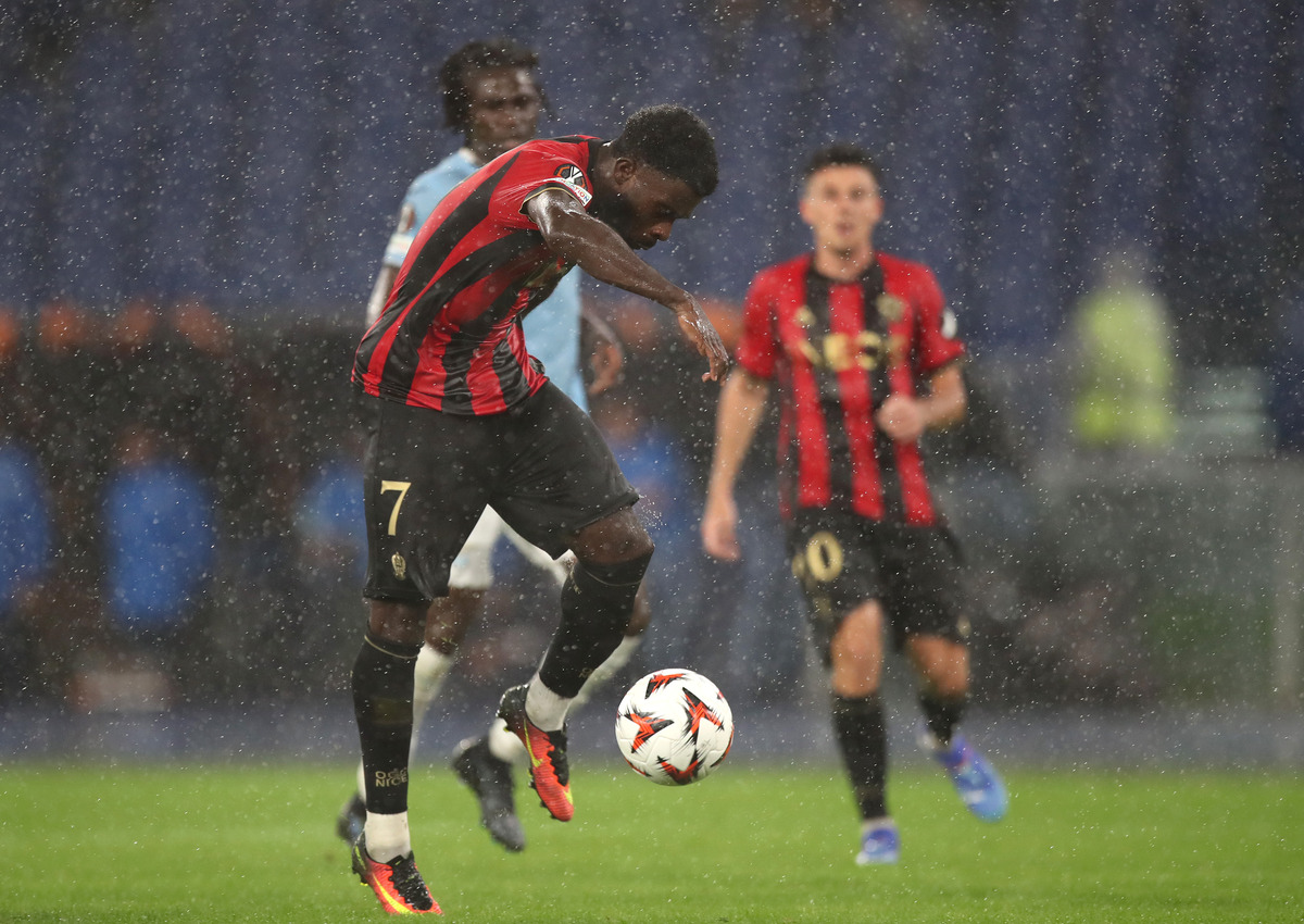 Jeremie Boga in action for Lille