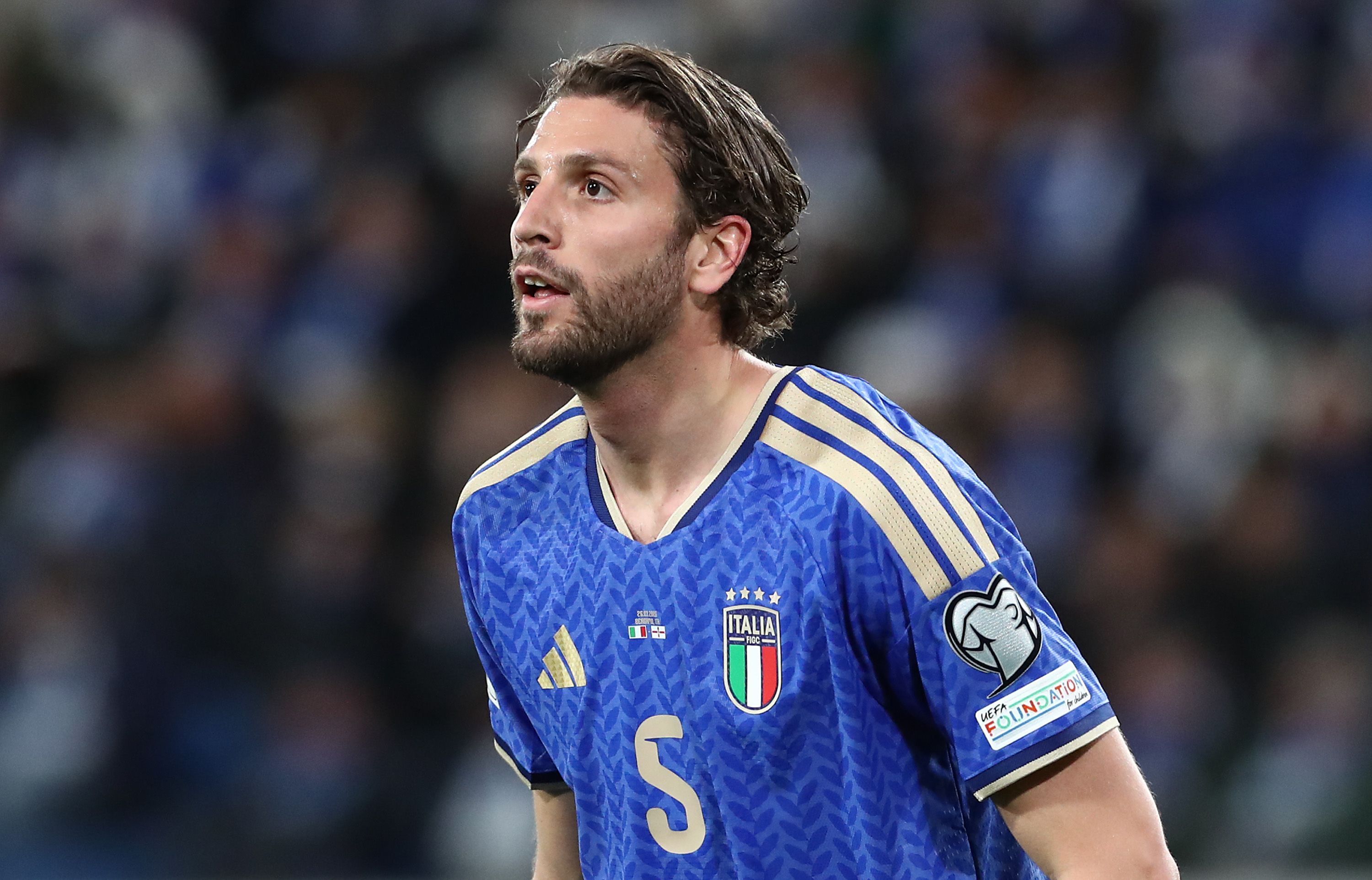 Manuel Locatelli with the Italian national team