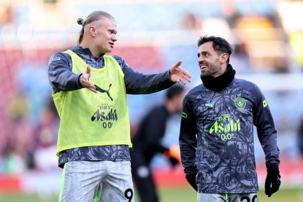 Bernardo Silva and Erling Haaland