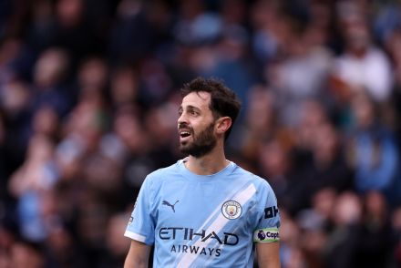 Bernardo Silva in action for Man City