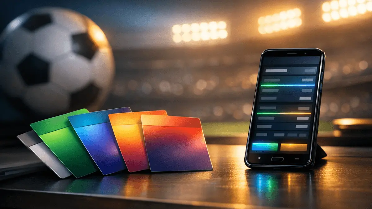 Modern sports betting interface with betting slips and smartphone in Nigeria setting