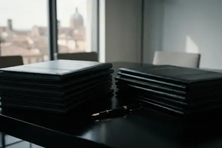 Contract folders on negotiation table representing Juventus-Parma transfer structure deadlock